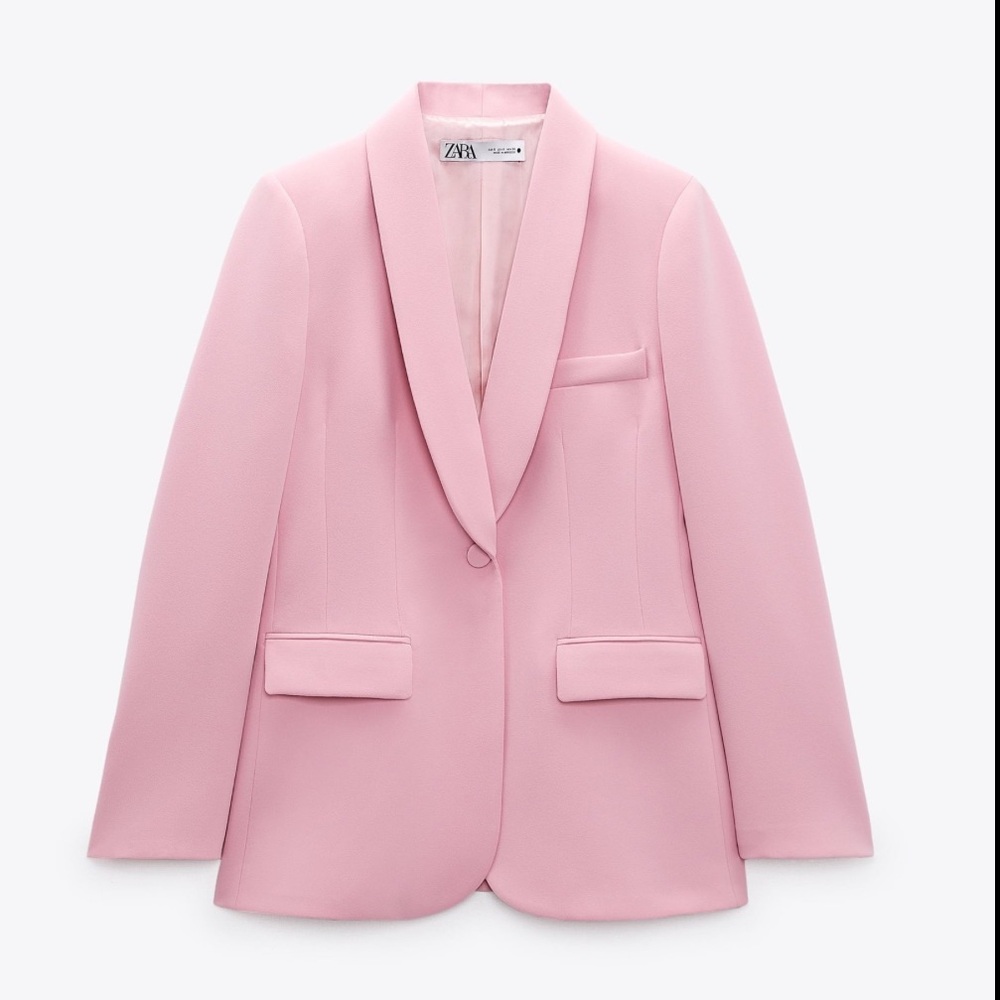 NWOT Zara Baby Pink Blazer